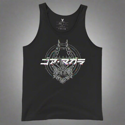 white Wireframe design on a tanktop